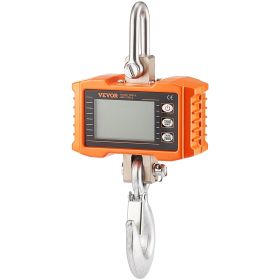 Digital Crane Scale, 2200 lbs/1000 kg, Industrial Heavy Duty Hanging Scale with Remote Control, Cast Aluminum Case & LCD Screen
