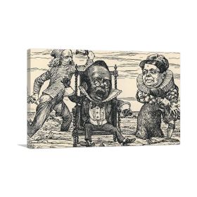 9'th Original Illustrations To Hunting Of The Snark (Type: Standard Framed Canvas Print, size: 12" x 8" / 30cm x 20cm (approx))